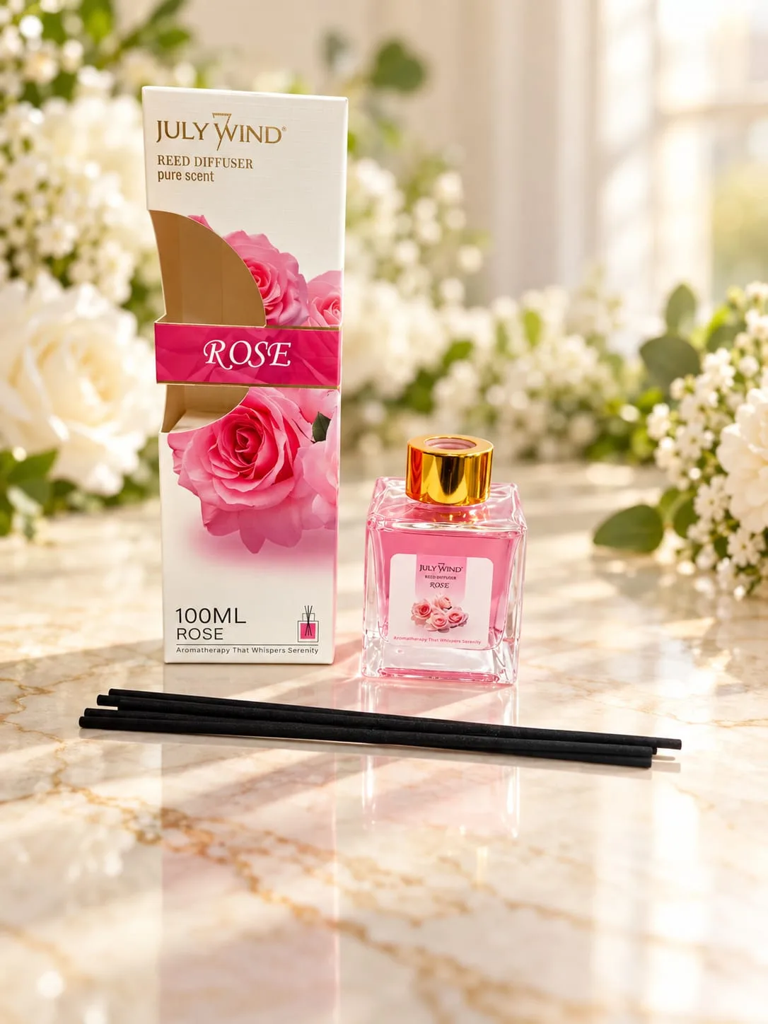 Aromatizador con Varillas July Wind Rosa