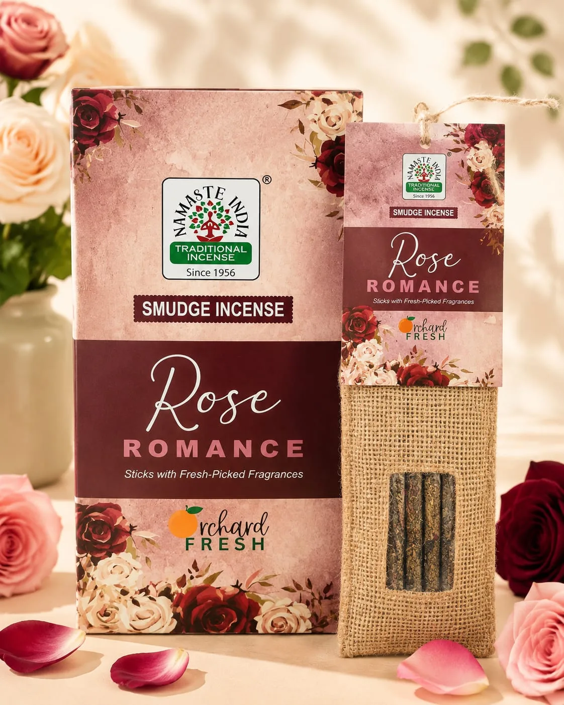 Incienso Namaste India Smudge Rose Romance (Rosa)