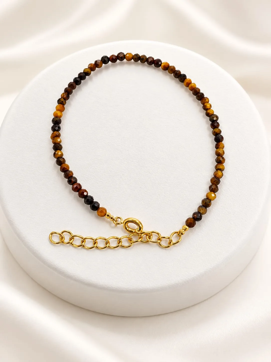 Pulsera Microondas Ojo de Tigre 3 mm