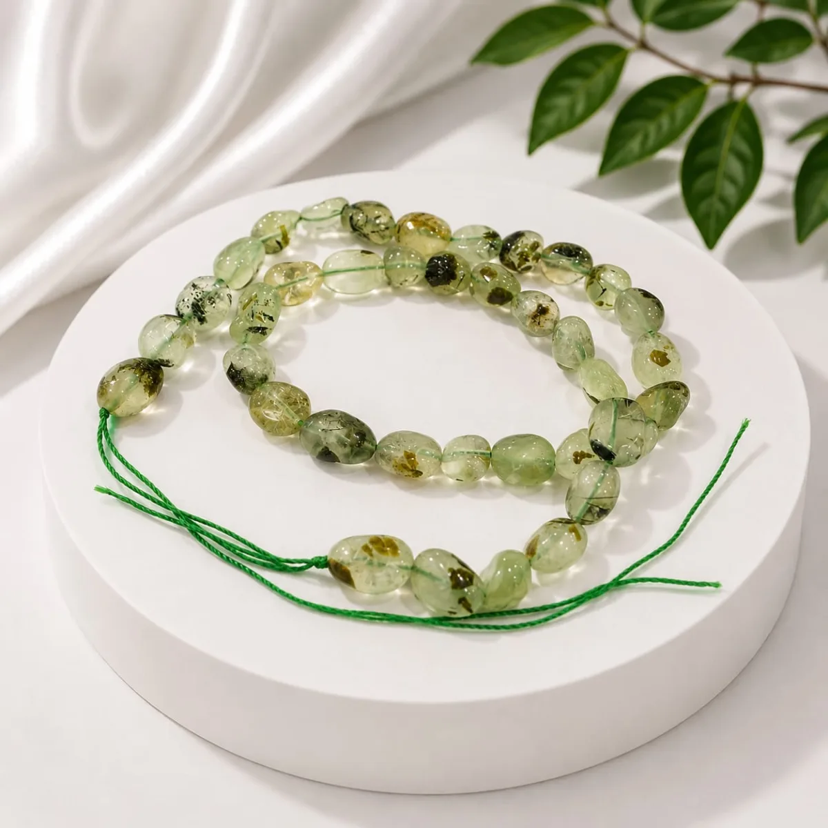 Pulsera Prehnita Irregular