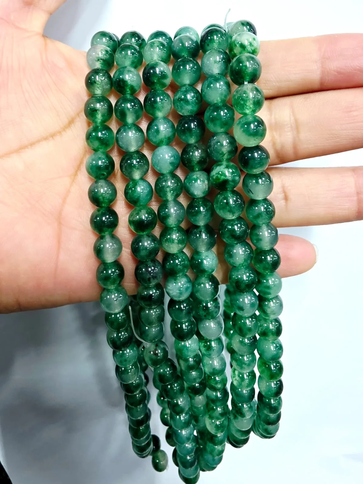 Tira de piedras de Aventurina Verde N°6