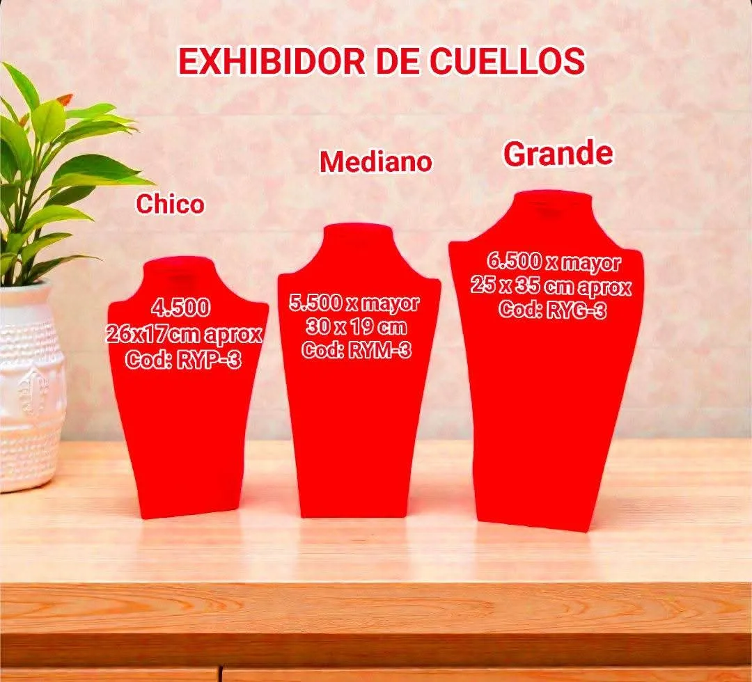 Exhibidor de Collar (Rojo)