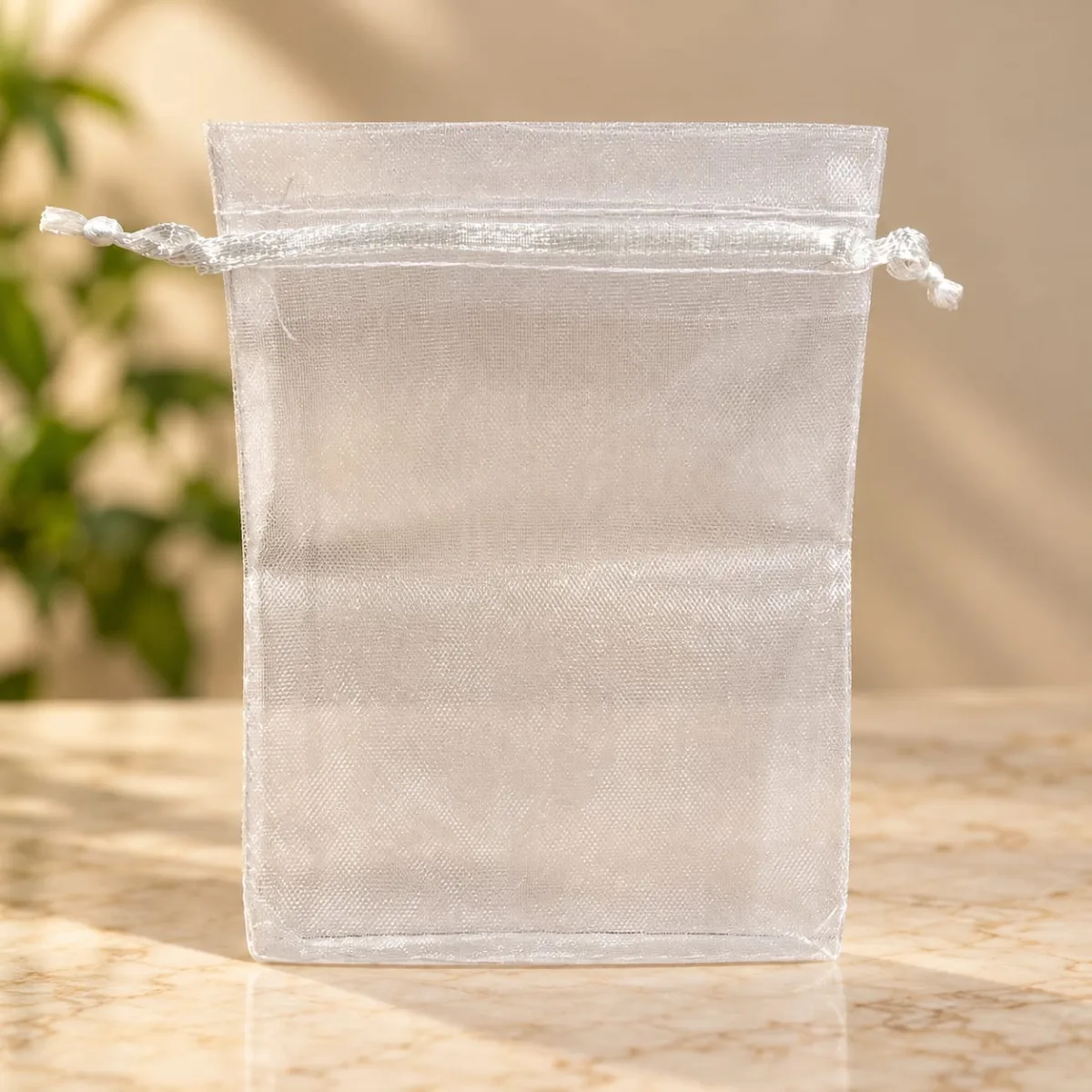 Bolsa de Organza Blanca 9x12 cm