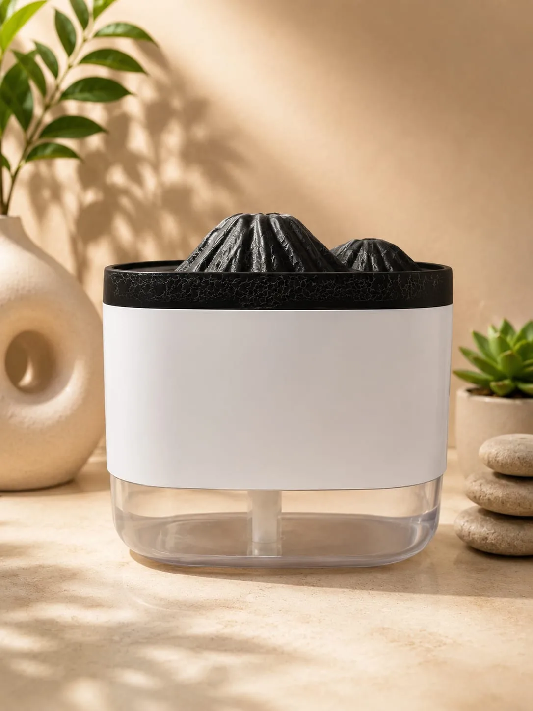 Difusor Humidificador con Tapa Domo Transparente