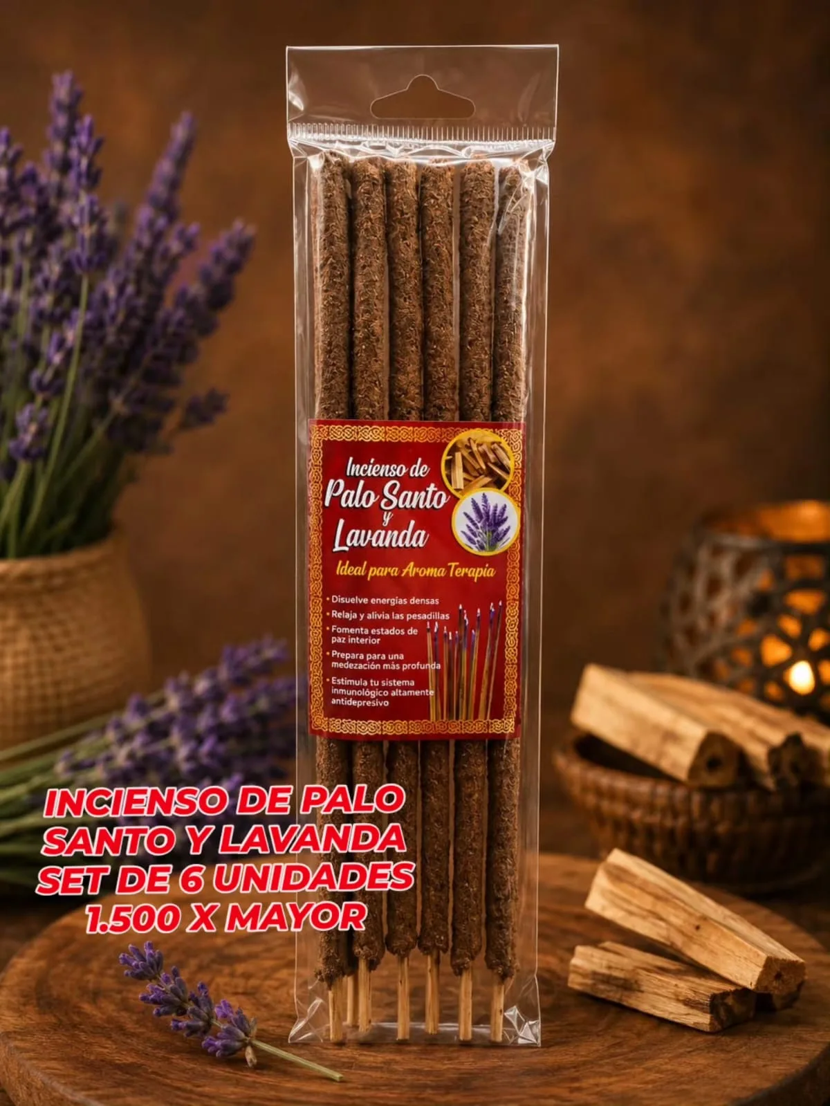 Incienso de Palo Santo y Lavanda