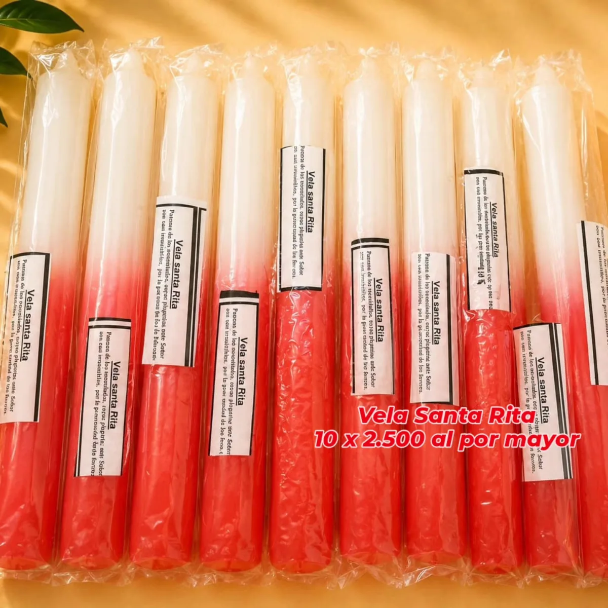Pack 10 Velas Santa Rita