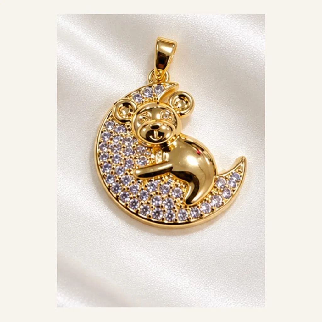 Dije de Acero Oso en la Luna