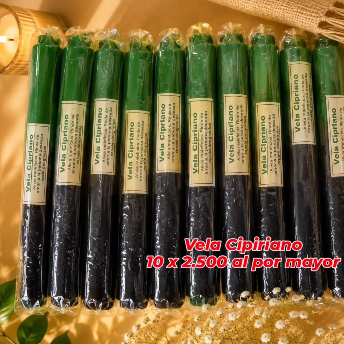Pack 10 Velas Cipiriano