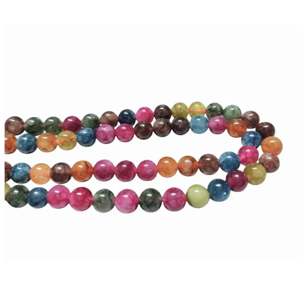 Tira de piedras de Jade Turmalina de colores N°4