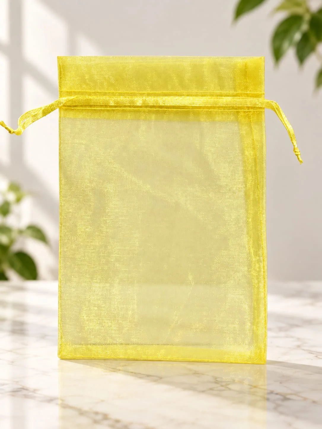 Bolsa de Organza Amarilla 13x18 cm
