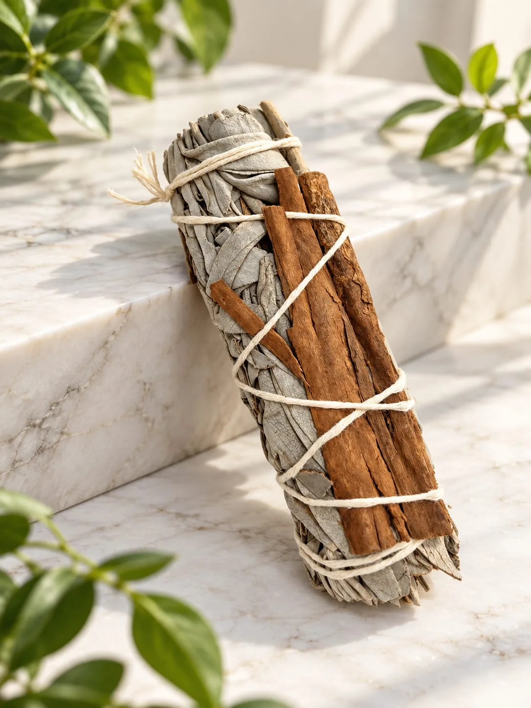 Salvia Blanca con Canela Sahumerio